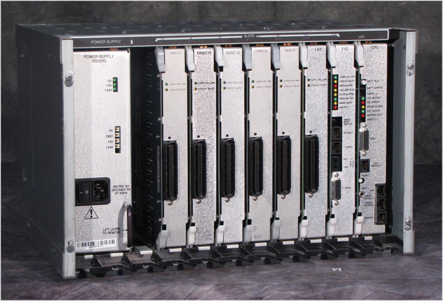 Inter-Tel Mitel Axxess PBX KSU chassis with cards
