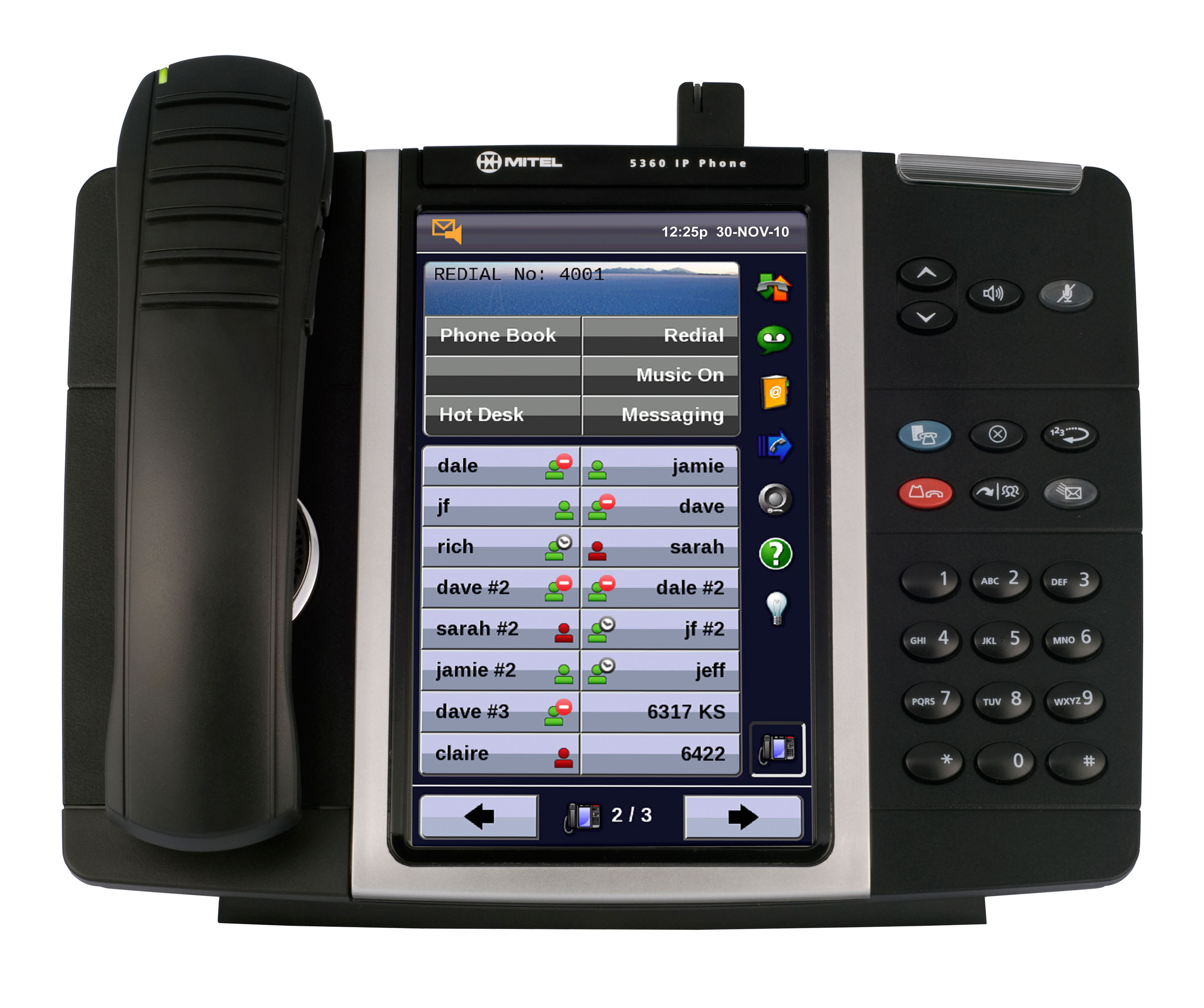 Mitel Model 5360 Color Touchscreen IP PBX Telephone